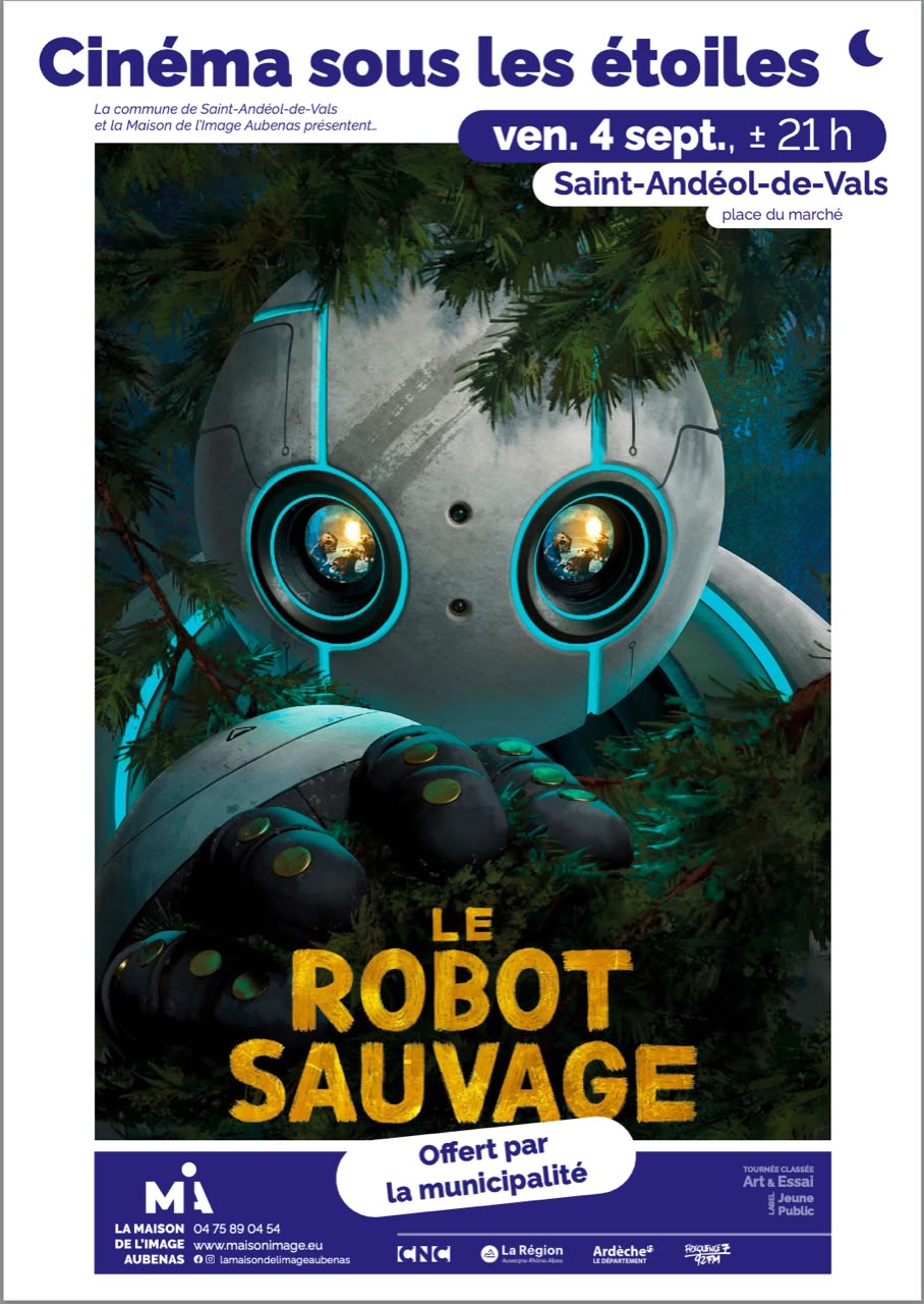 Affiche de Le robot sauvage à Saint-Andéol-de-Vals