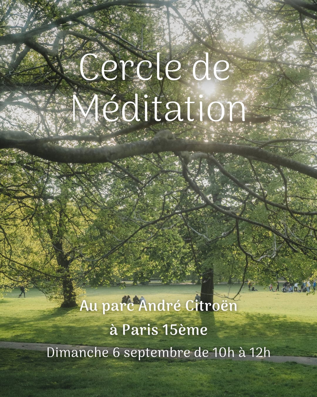 Affiche de Cercle de méditation à Paris