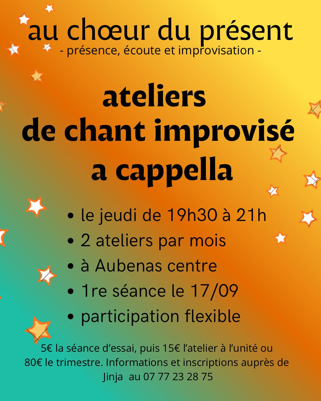 Affiche de Au chœur du présent à Aubenas