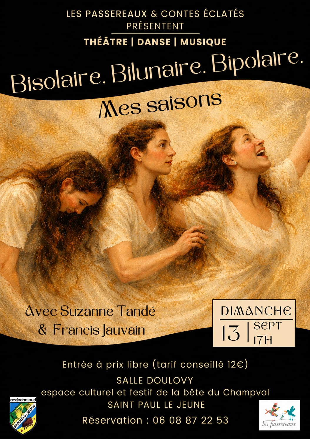 Affiche de Bisolaire bilunaire bipolaire à Saint-Paul-le-Jeune