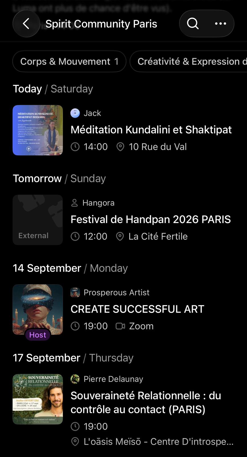 Affiche de Méditation kundalini et à Paris