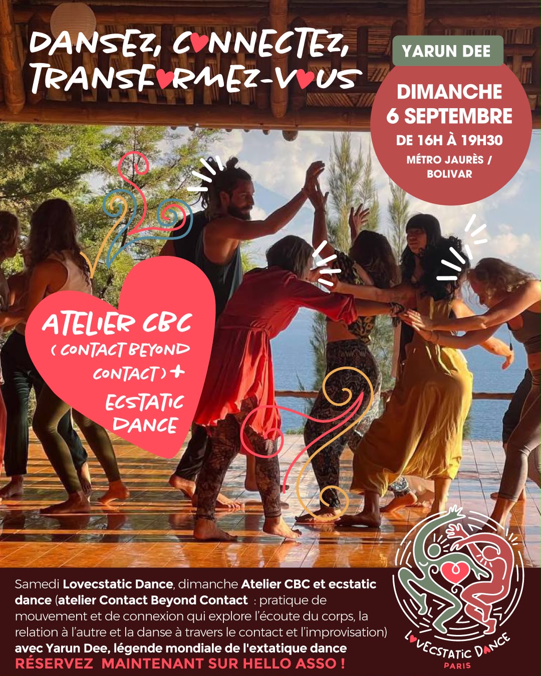 Affiche de Atelier cbc et ecstatic dance à Paris