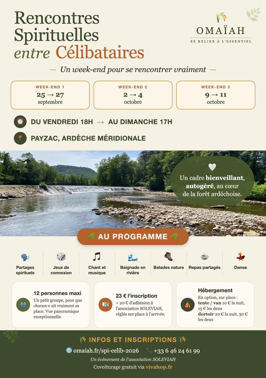 Affiche du festival Rencontres spirituelles entre