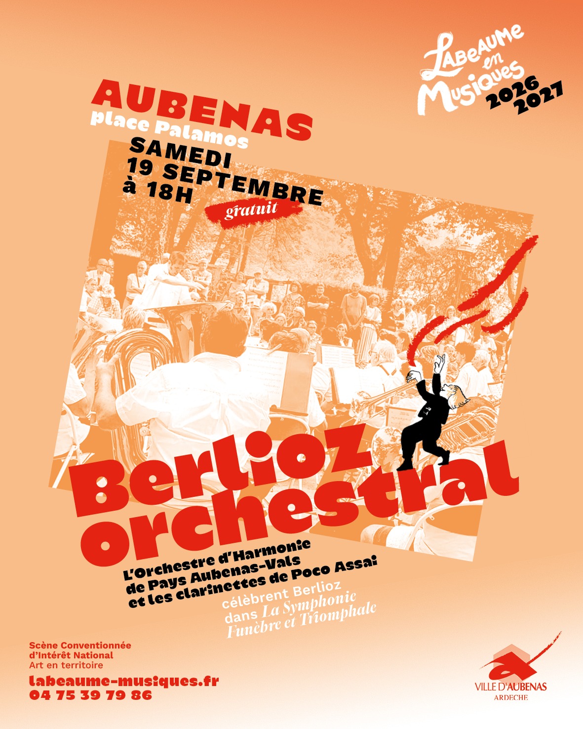 Affiche de Berlioz orchestral à Aubenas