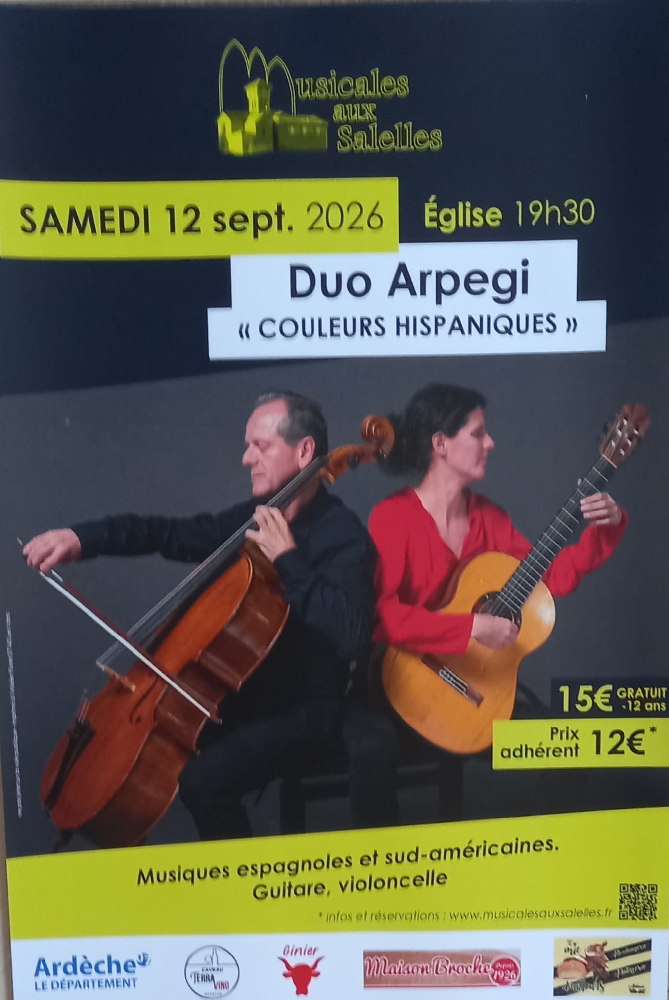 Affiche de Duo arpegi - couleurs à Salelles