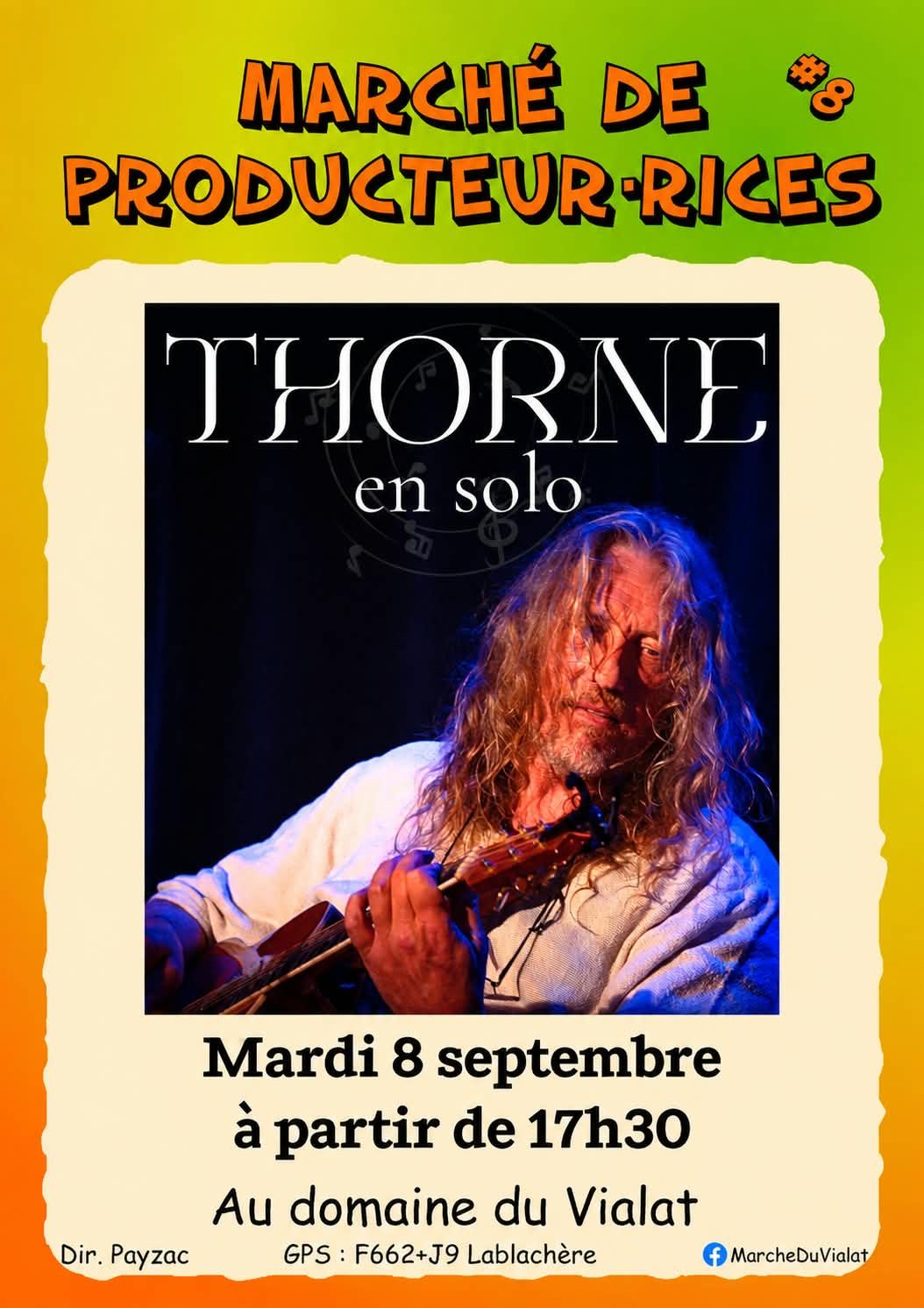 Affiche de Thorne en solo à Lablachère