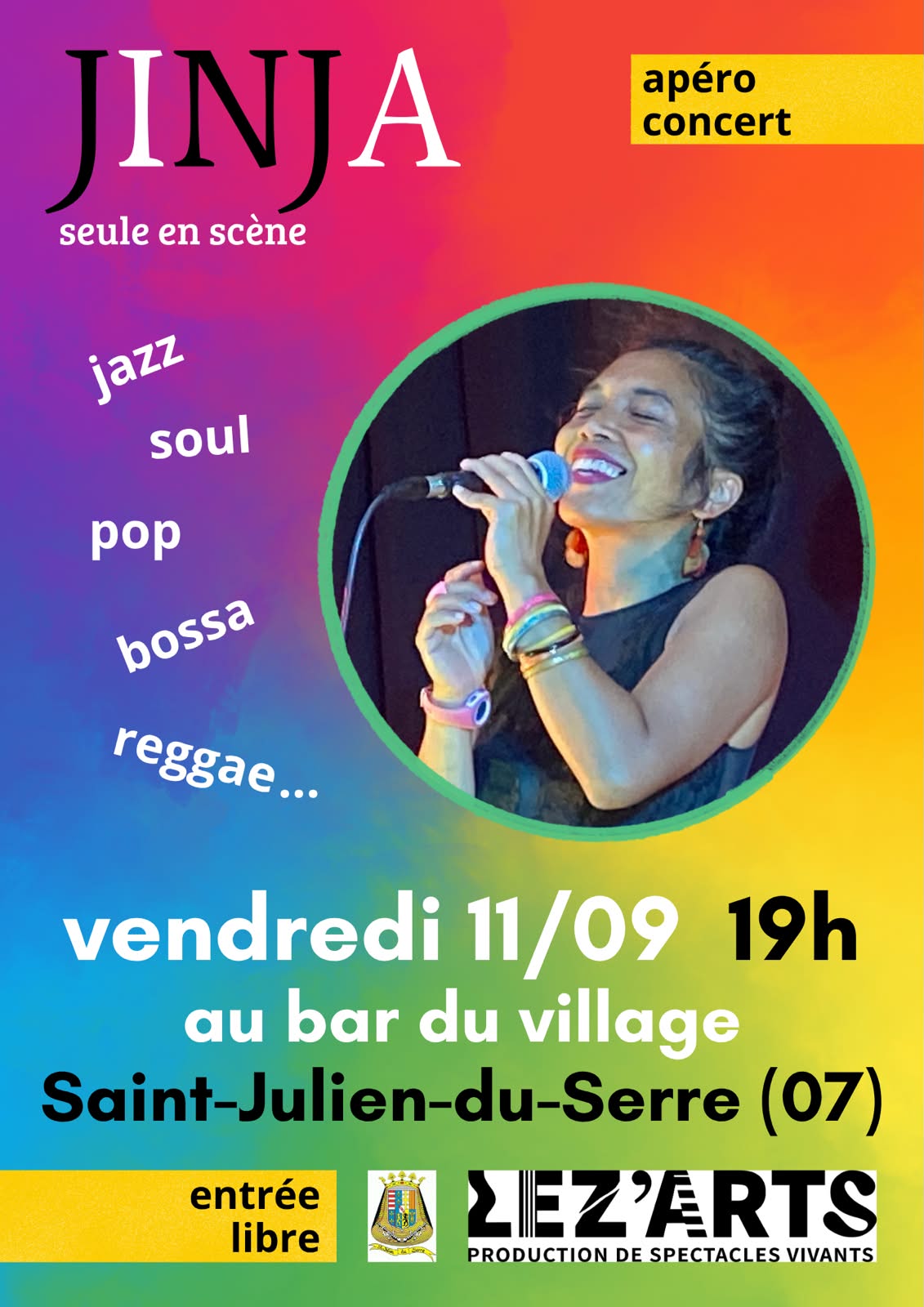 Affiche de Jinja solo à Saint-Julien-du-Serre