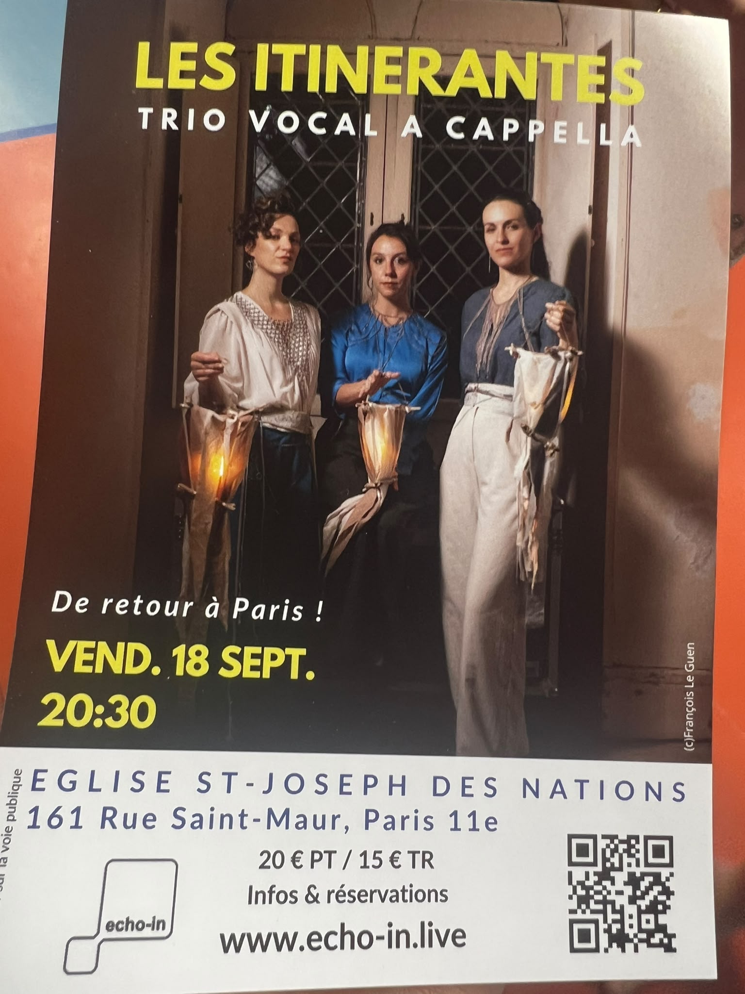 Affiche de Les itinérantes à Paris
