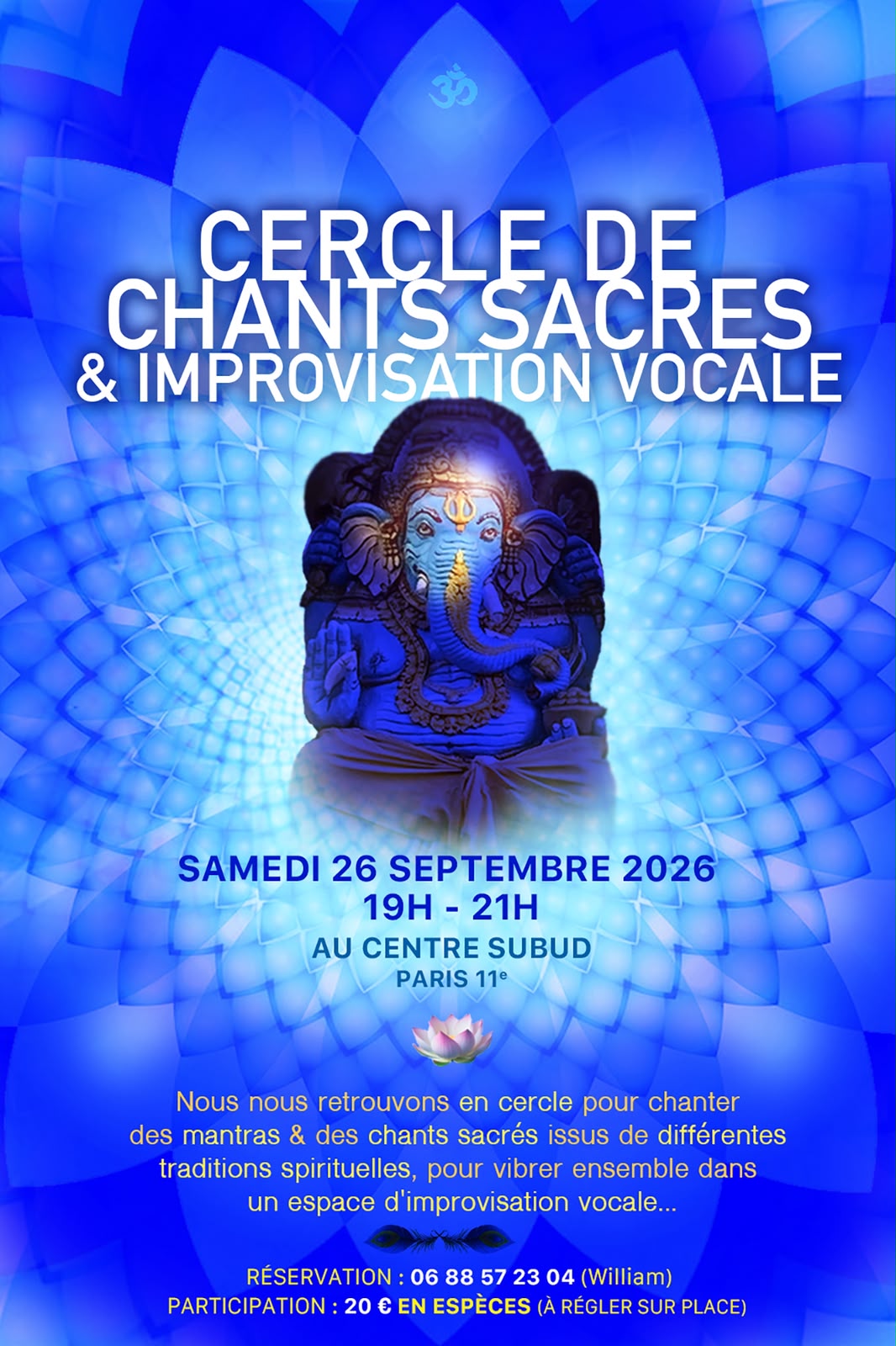 Affiche Cercle de chants sacrés
