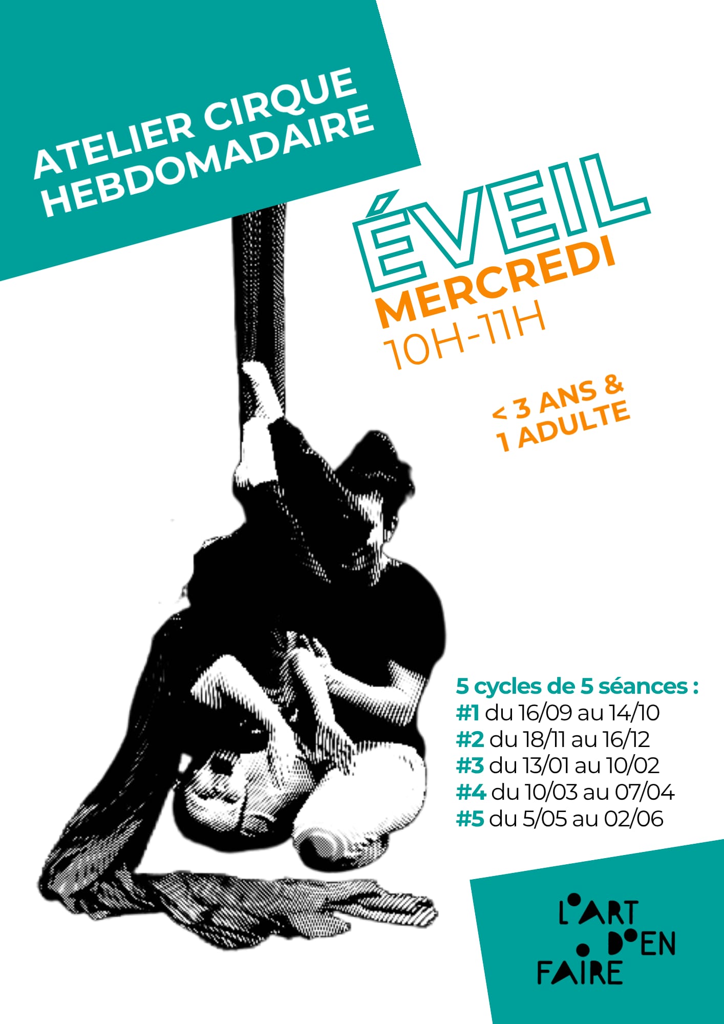 Affiche de Atelier cirque hebdomadaire à Joyeuse