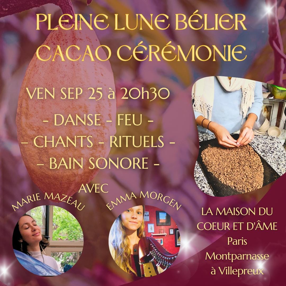 Affiche Pleine lune bélier cacao