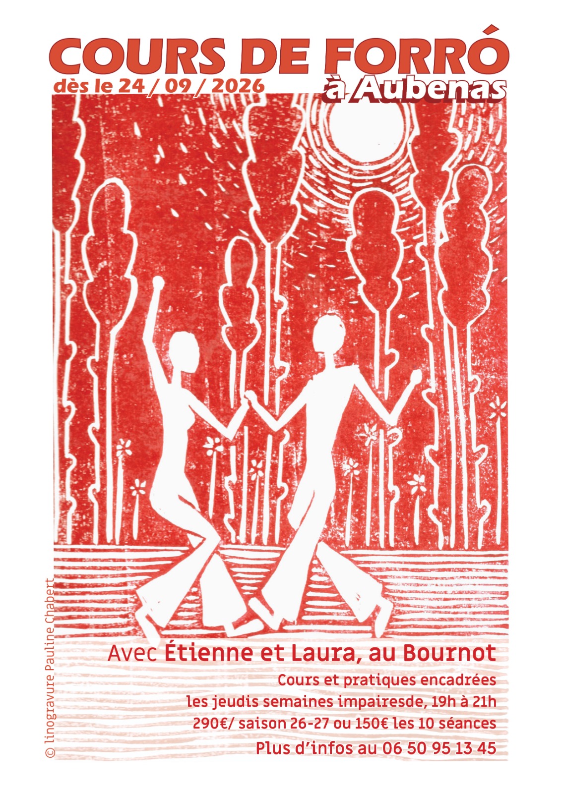 Affiche Cours de forró
