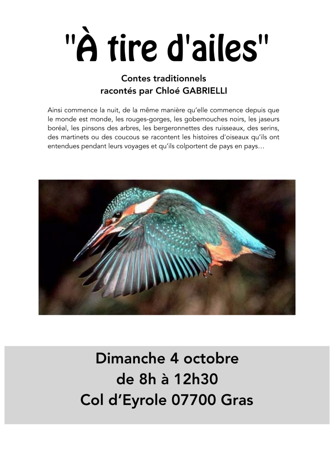 Affiche de Entre science et imaginaire à Gras
