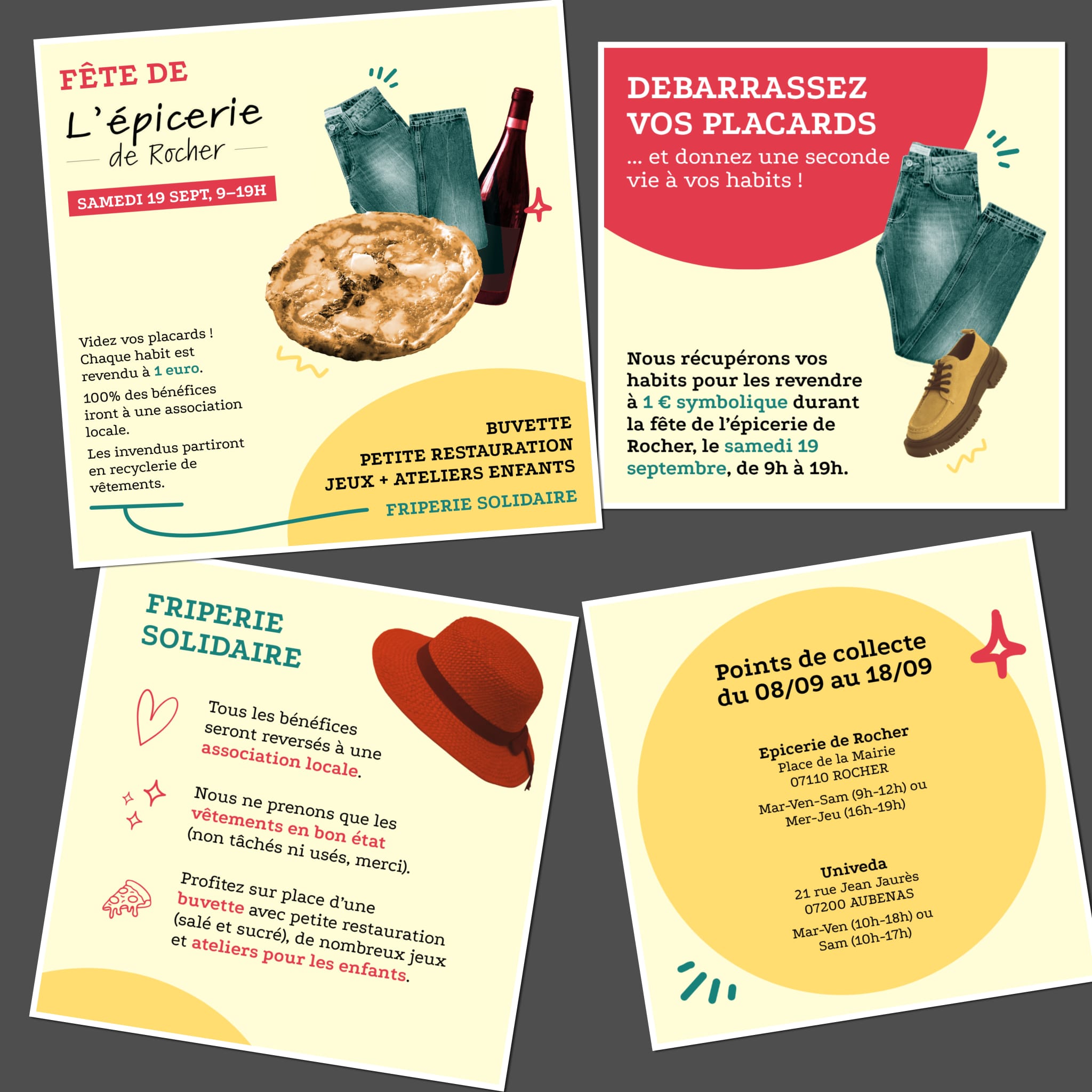 Affiche de Fête de l'épicerie de rocher à Rocher