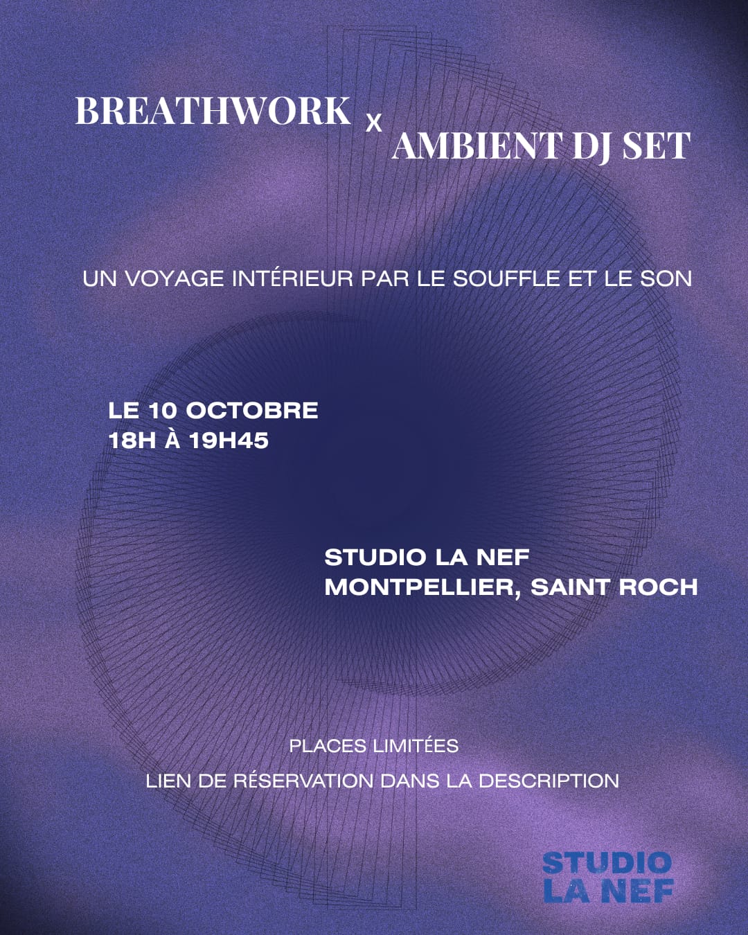Affiche de Immersion breathwork et dj set à Montpellier