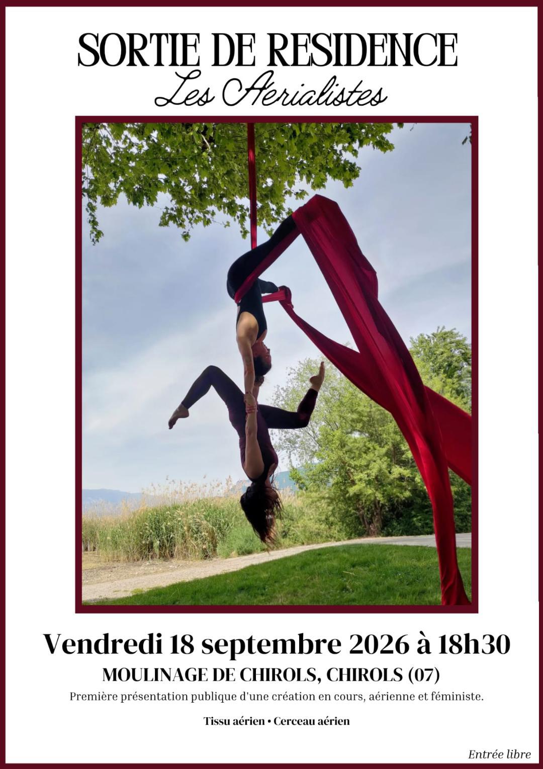 Affiche de Les aérialistes à Chirols