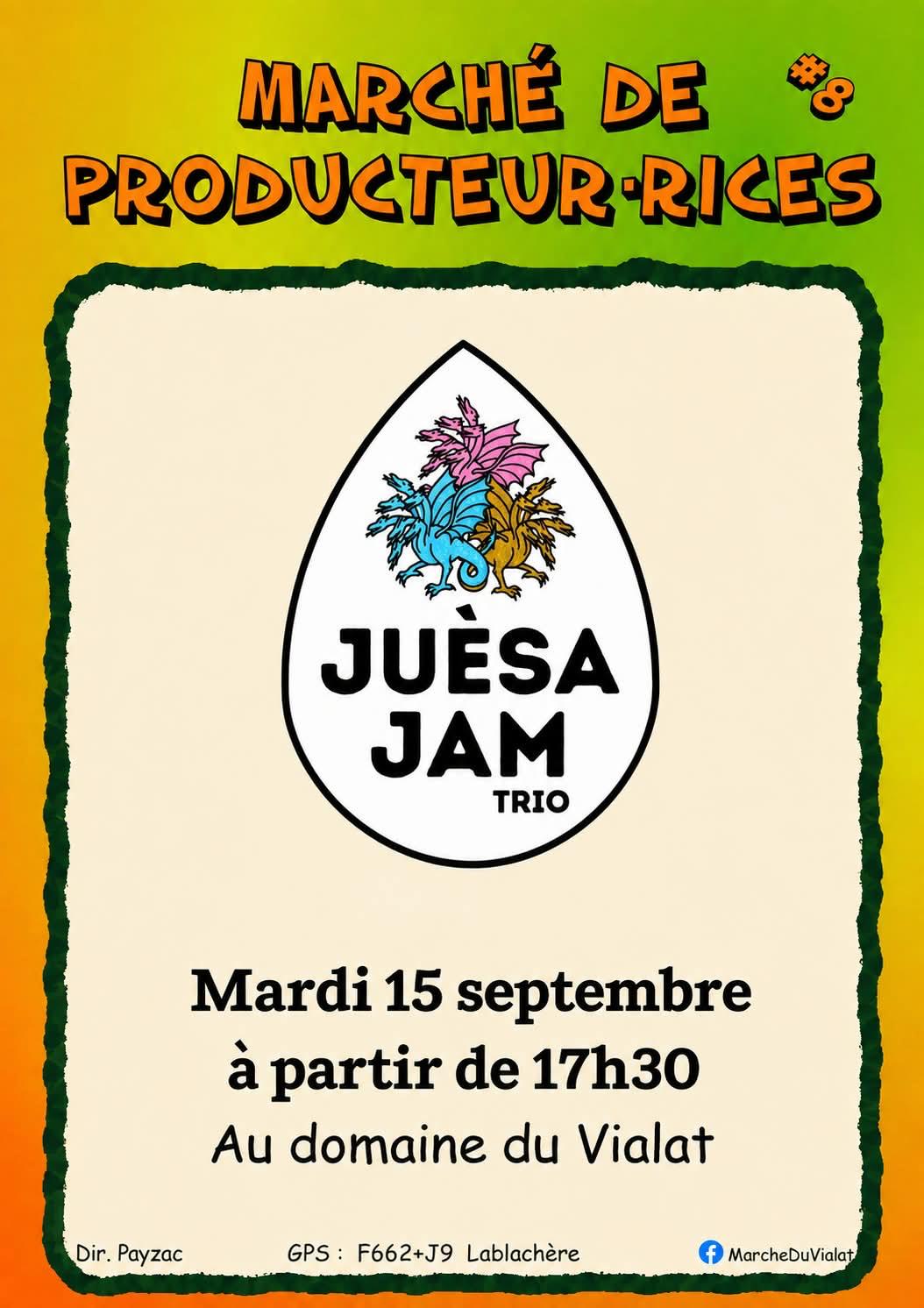 Affiche de Juèsa jam trio à Lablachère