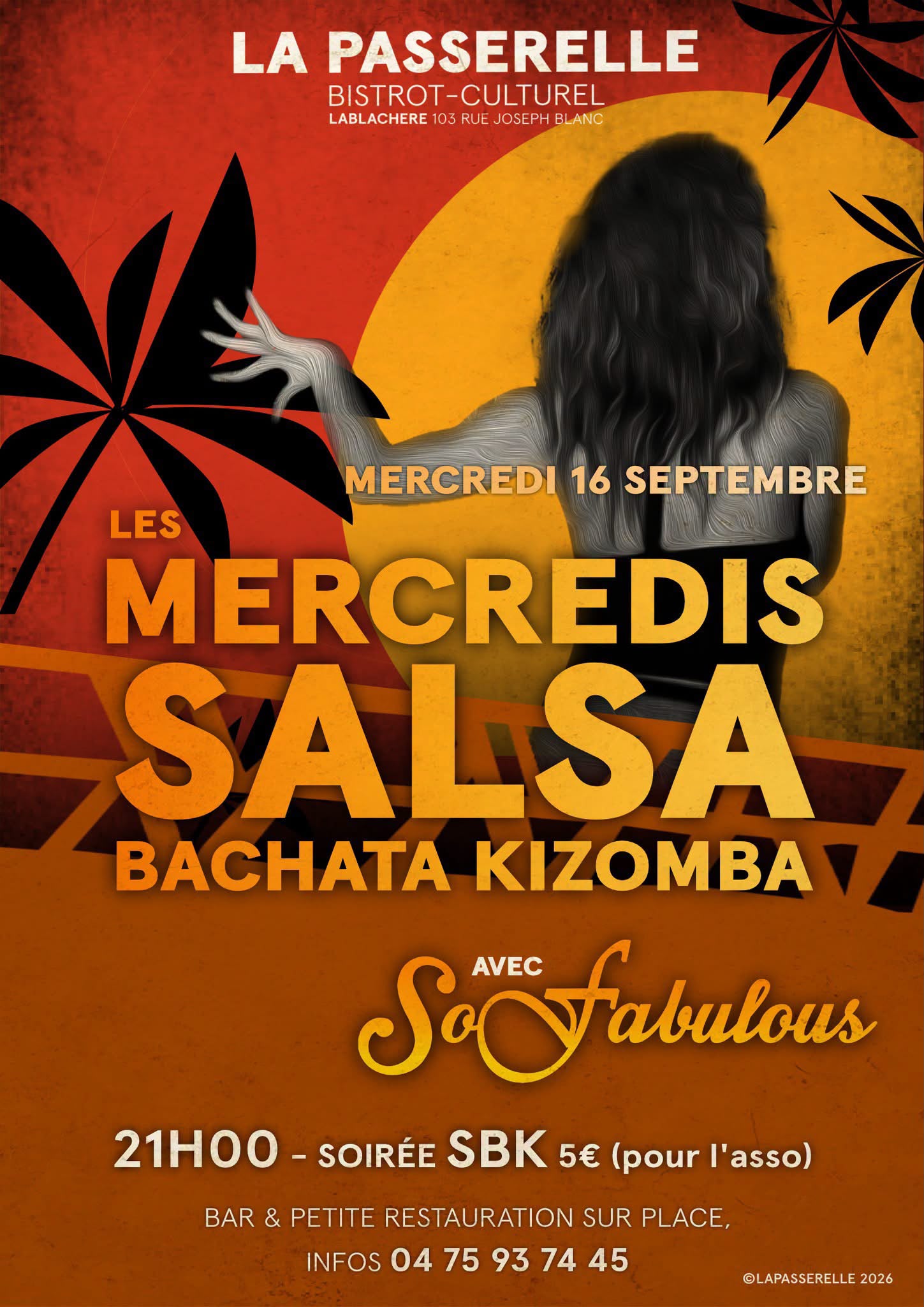 Affiche de Mercredis salsa à Lablachère