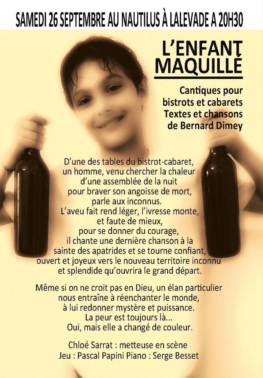 Affiche de L'enfant maquillé à Lalevade-d'Ardèche