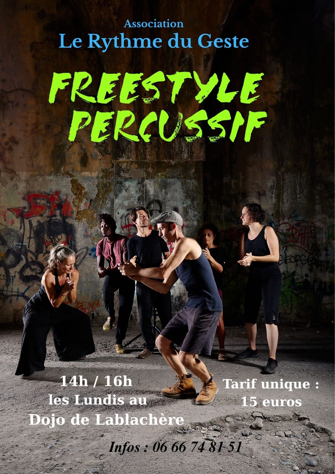 Affiche de Freestyle percussif à Lablachère