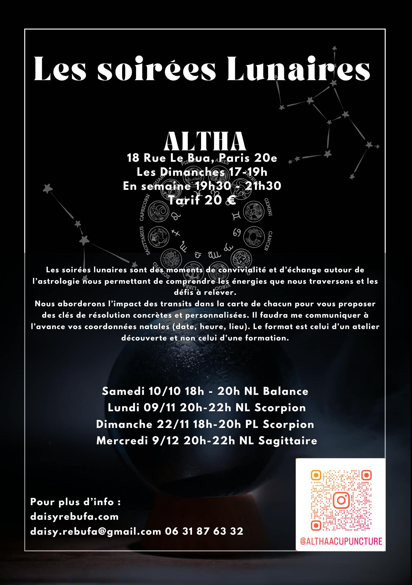 Affiche de Les soirées lunaires à Paris