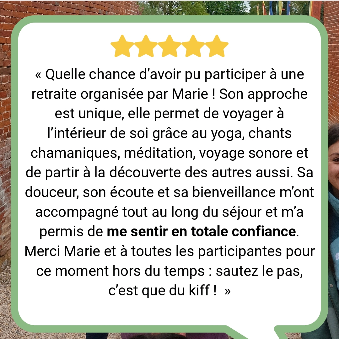 Affiche du festival Retraite bien-être avec marie