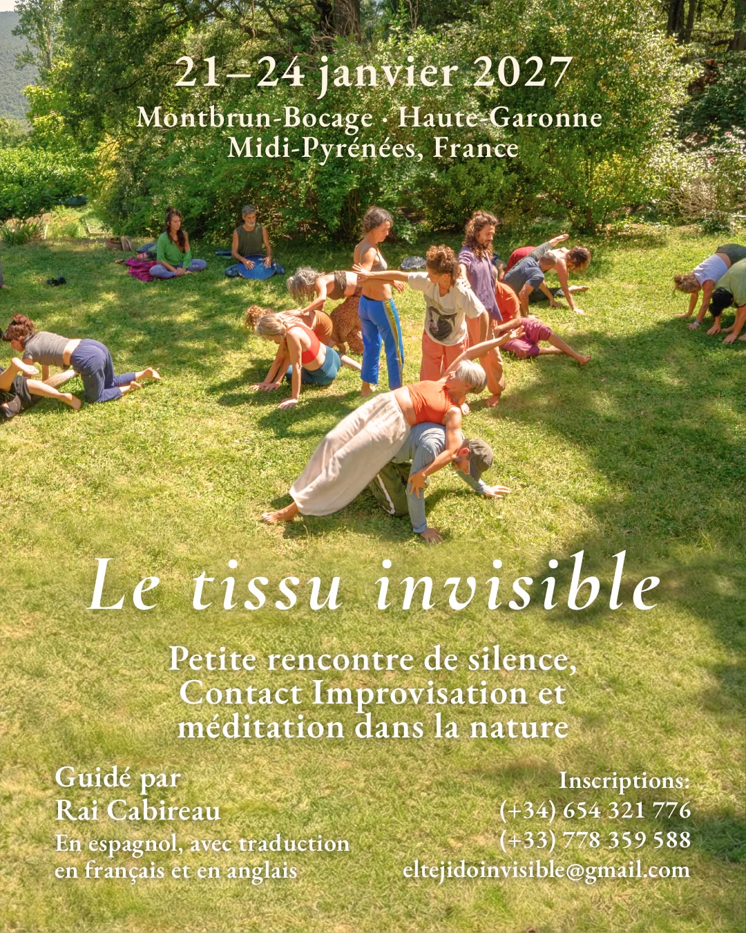 Affiche du festival Le tissu invisible