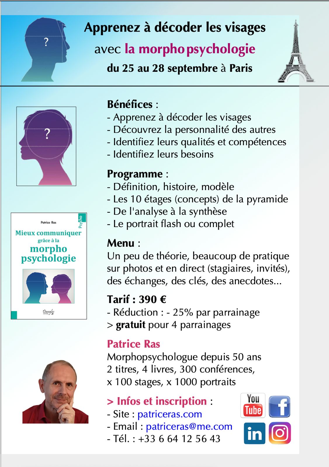Affiche de Morphopsychologie à paris à Paris