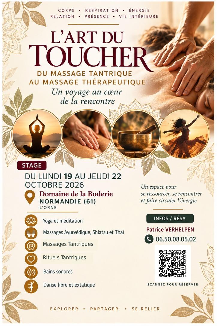 Affiche de L'art du toucher à L'Orne