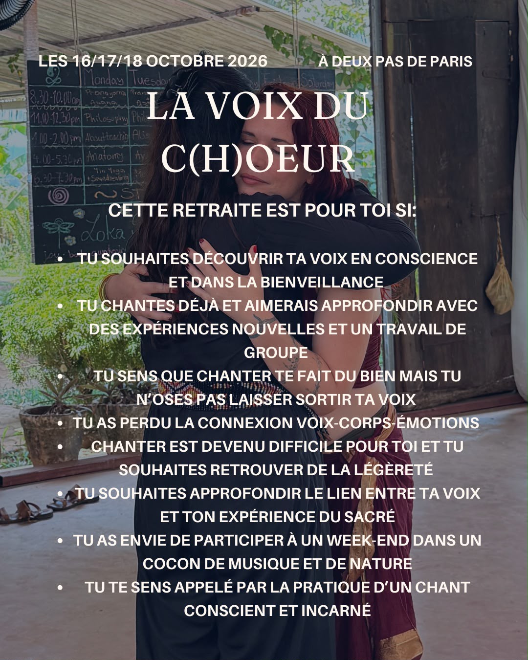 Affiche de La voix du cœur à Deux Pas de Paris