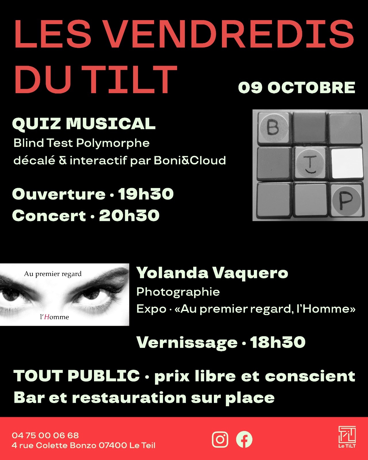 Affiche de Les vendredis du tilt à Le Teil