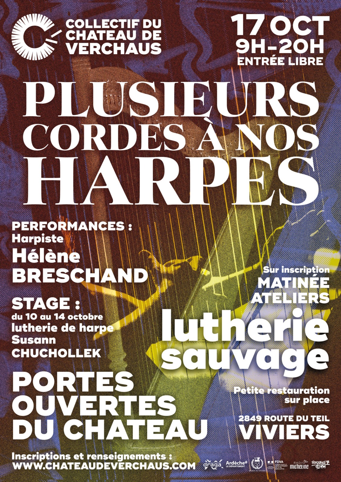 Affiche de Plusieurs cordes à nos harpes à Viviers