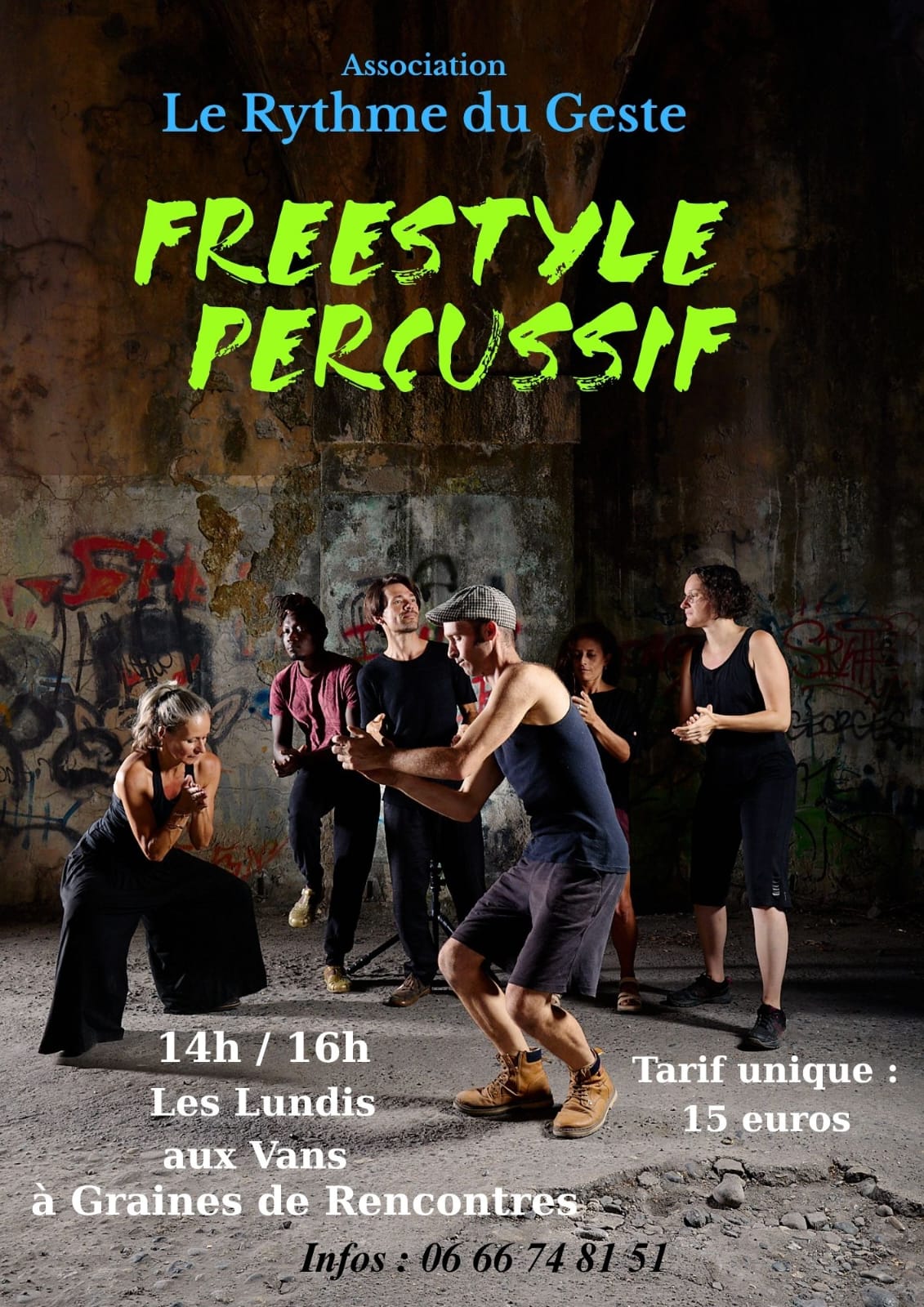 Affiche de Freestyle percussif à Les Vans