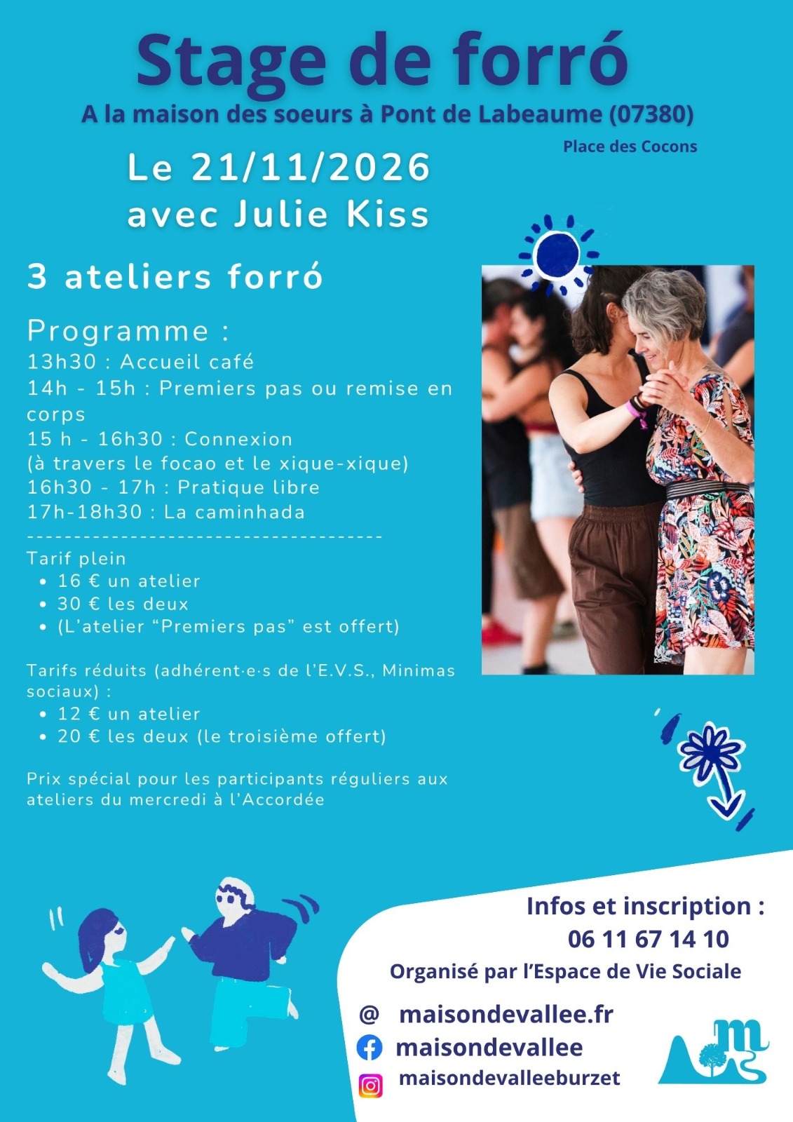 Affiche de Stage de forró à Pont-de-Labeaume