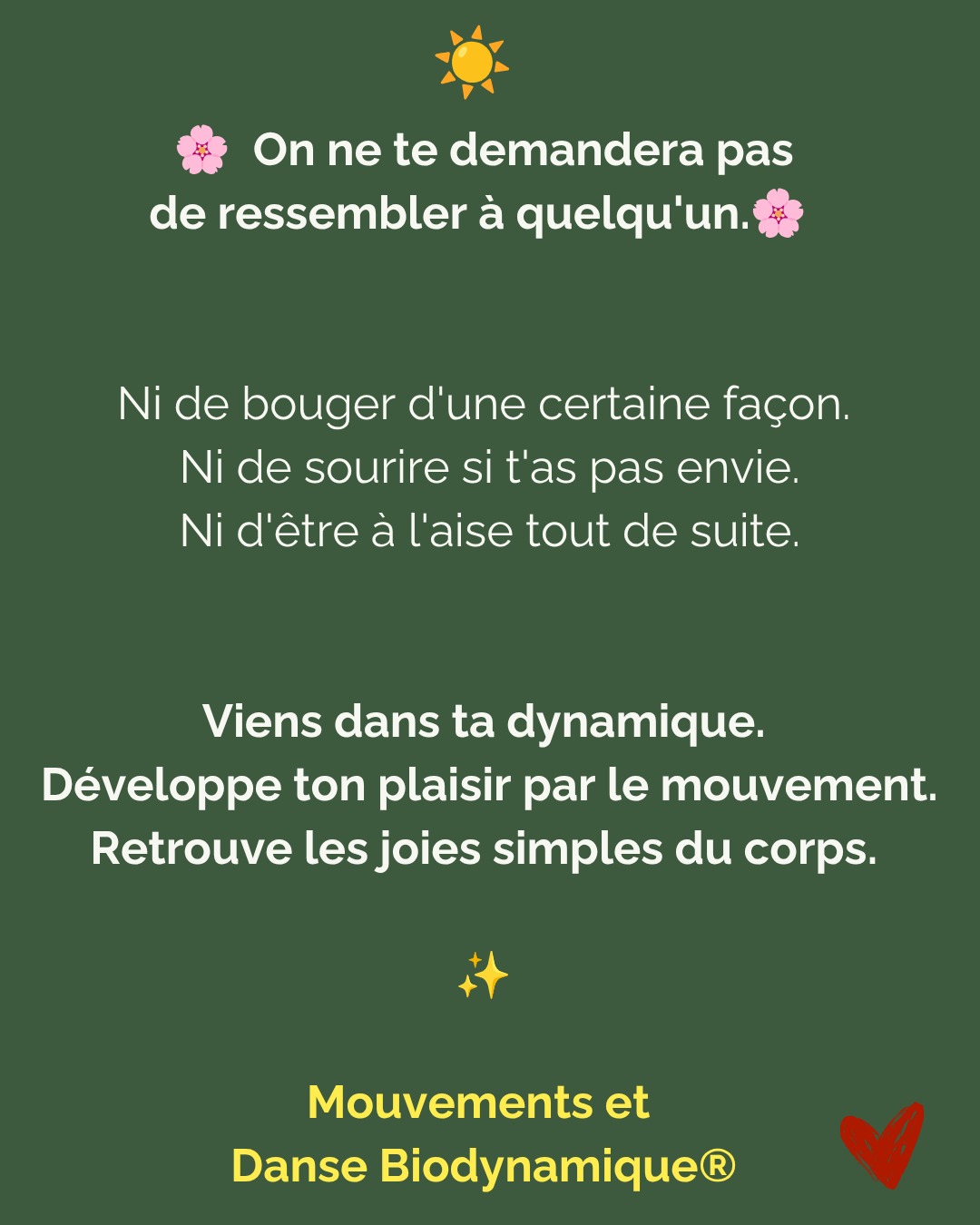 Affiche de Mouvements et danse à Paris