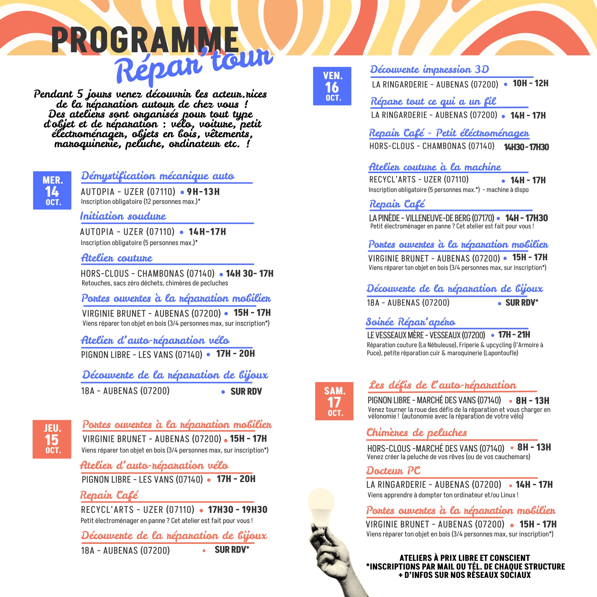 Affiche du festival Répar'tour