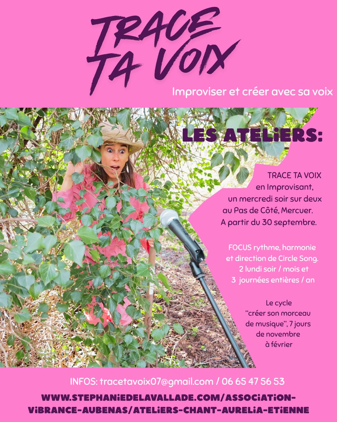 Affiche de Trace ta voix à Mercuer