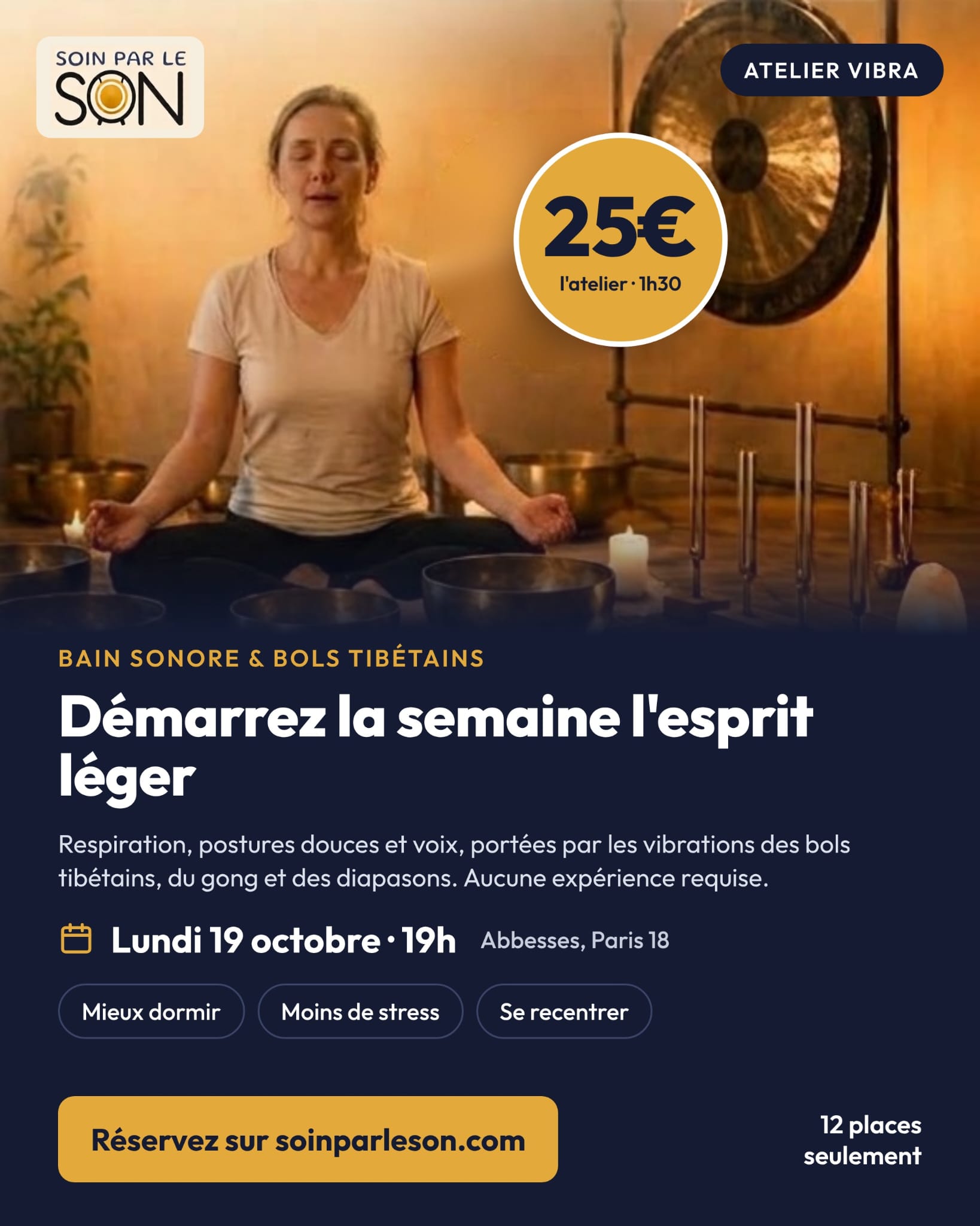 Affiche de Démarrez la semaine l'esprit à Paris