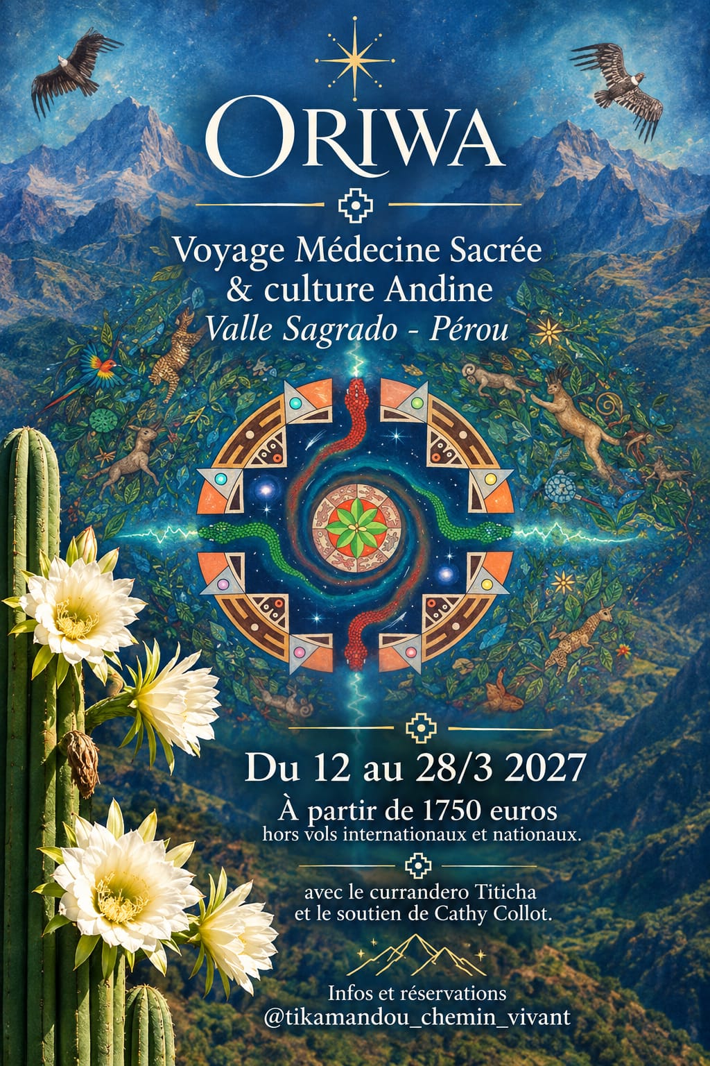 Affiche de Oriwa - voyage médecine sacrée à Cusco