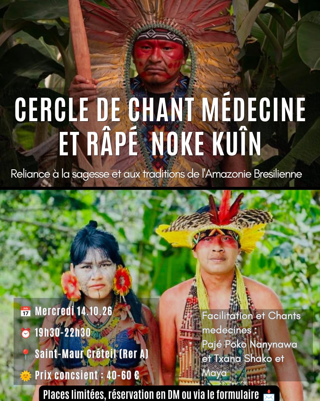 Affiche de Cercle de chant médecine et à Créteil