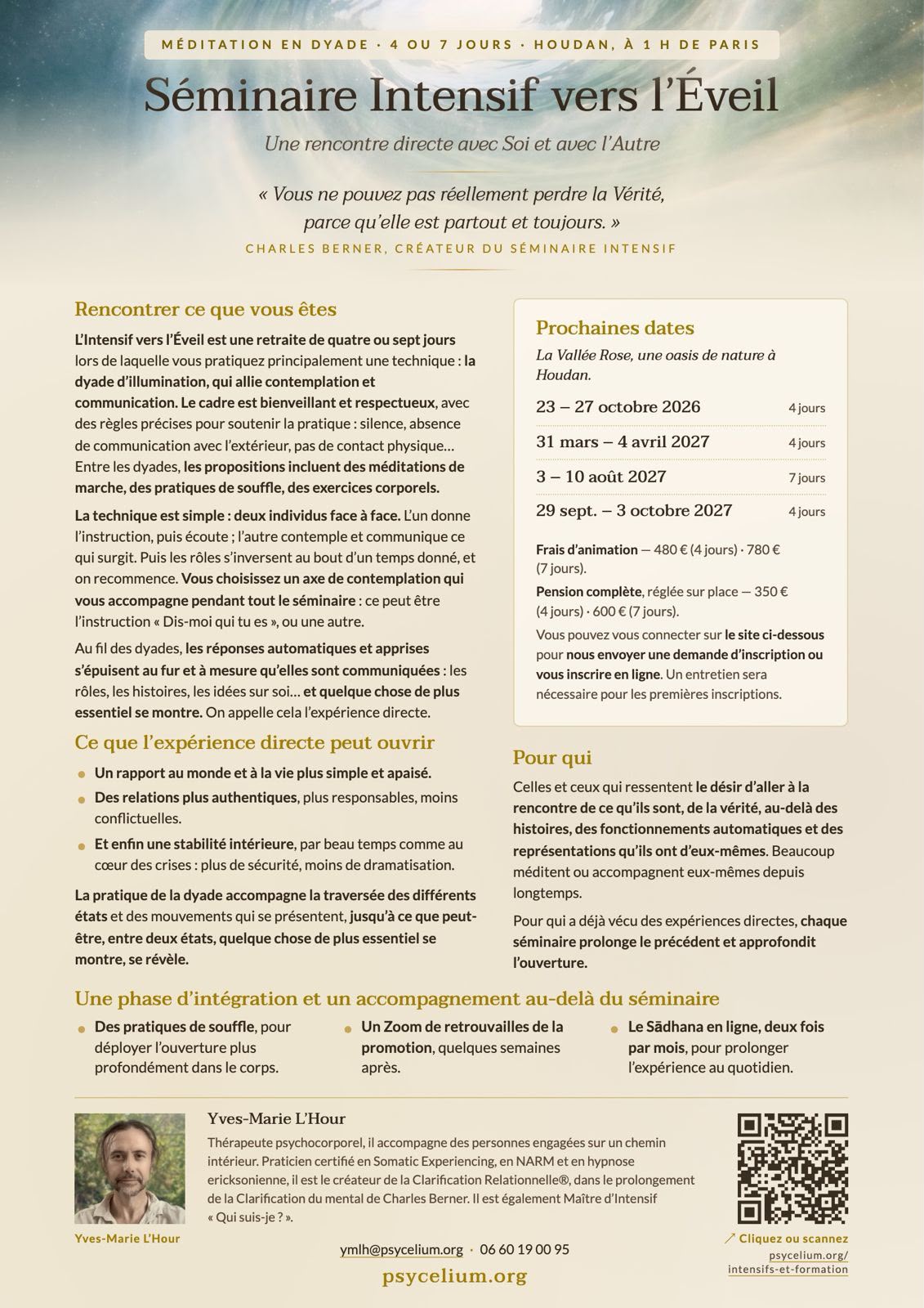 Affiche de Séminaire intensif vers à Houdan