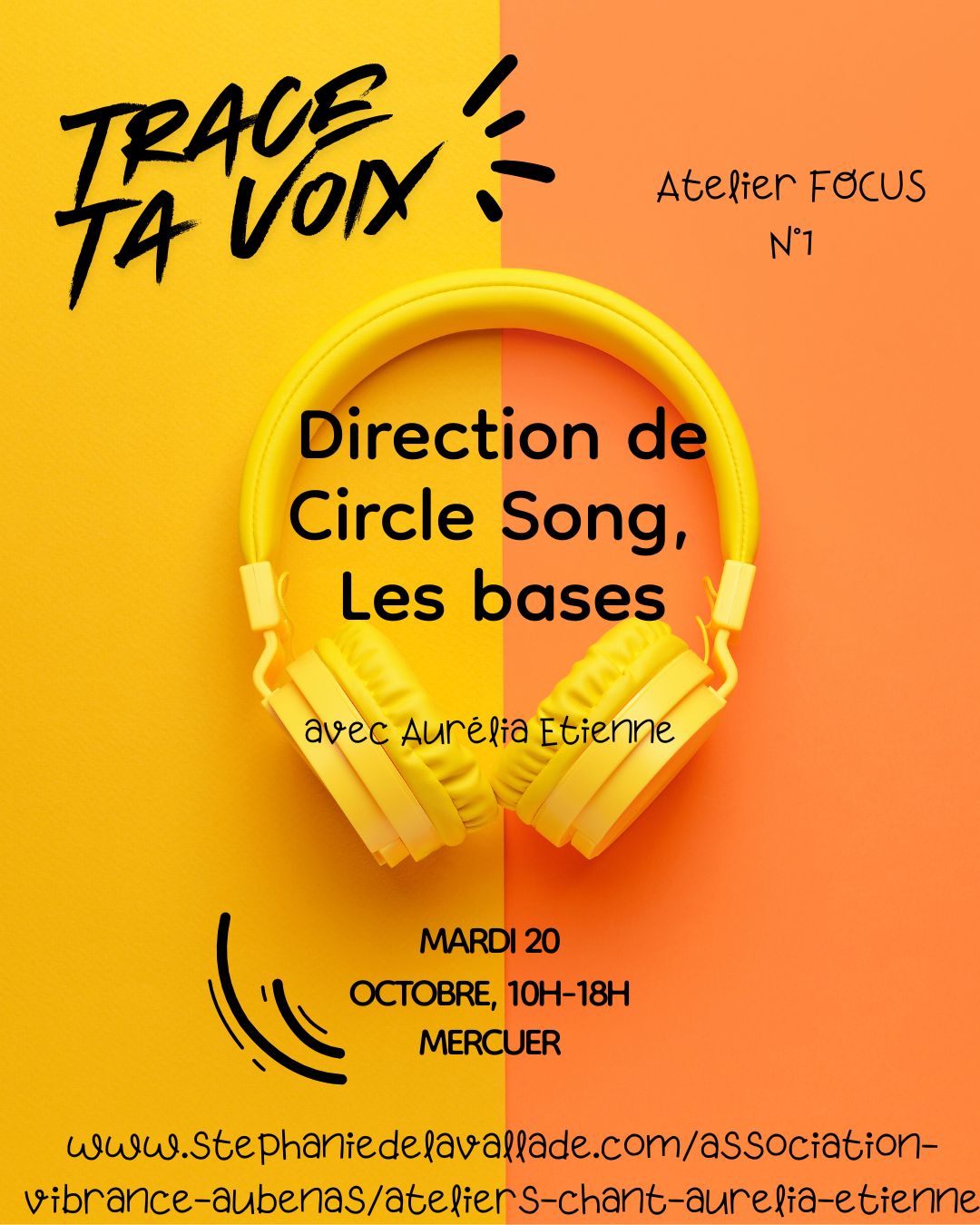 Affiche de Direction de circle song, les à Mercuer