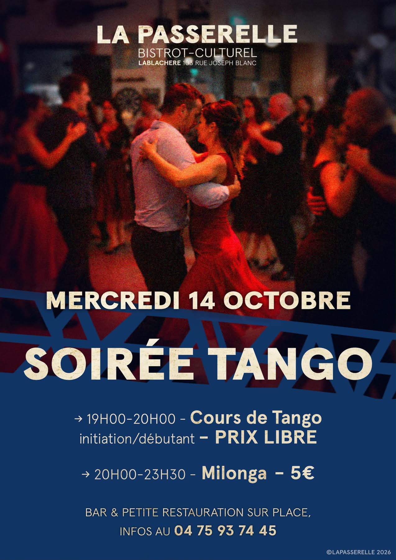 Affiche de Soirée tango à Lablachère