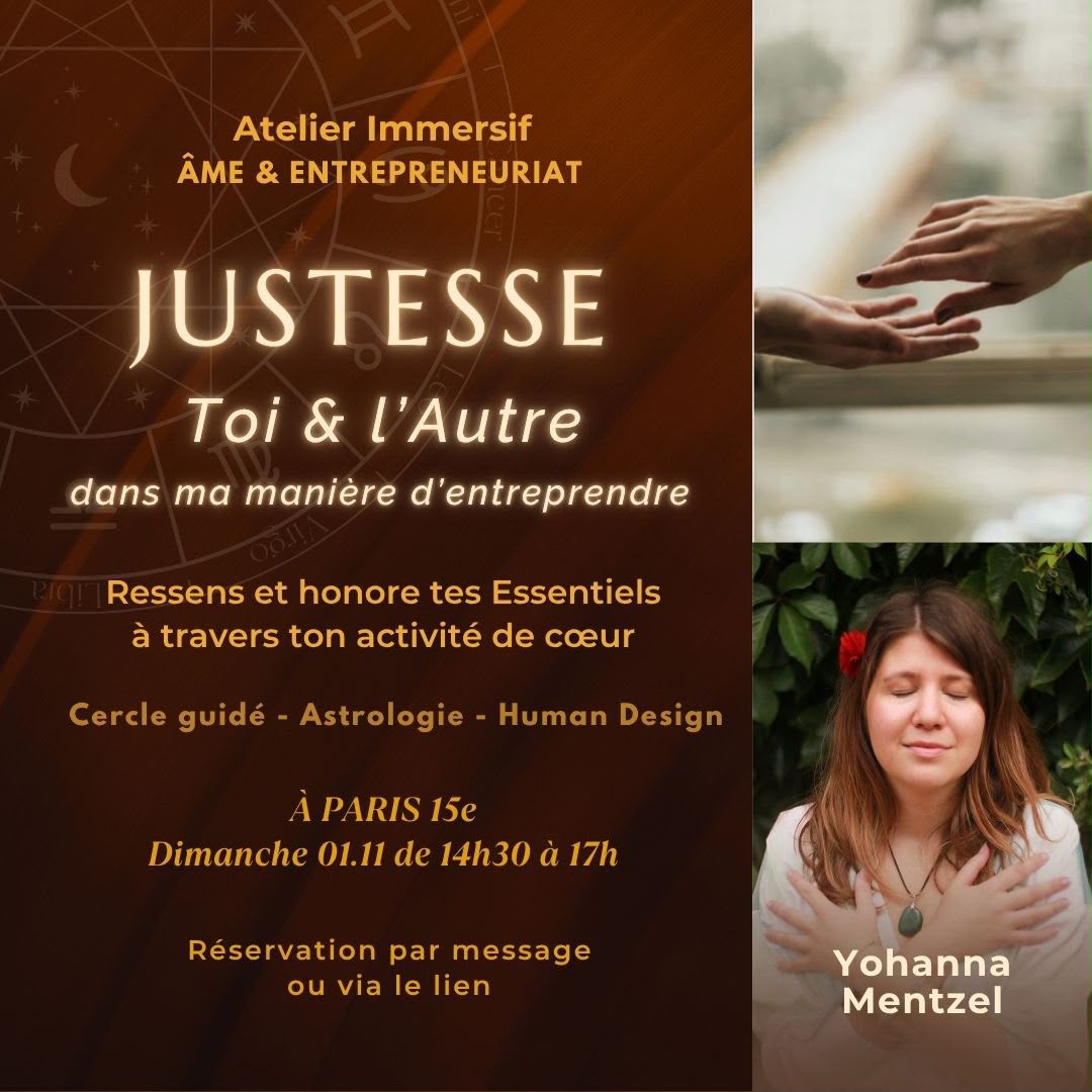Affiche de Justesse - toi & l'autre à Paris