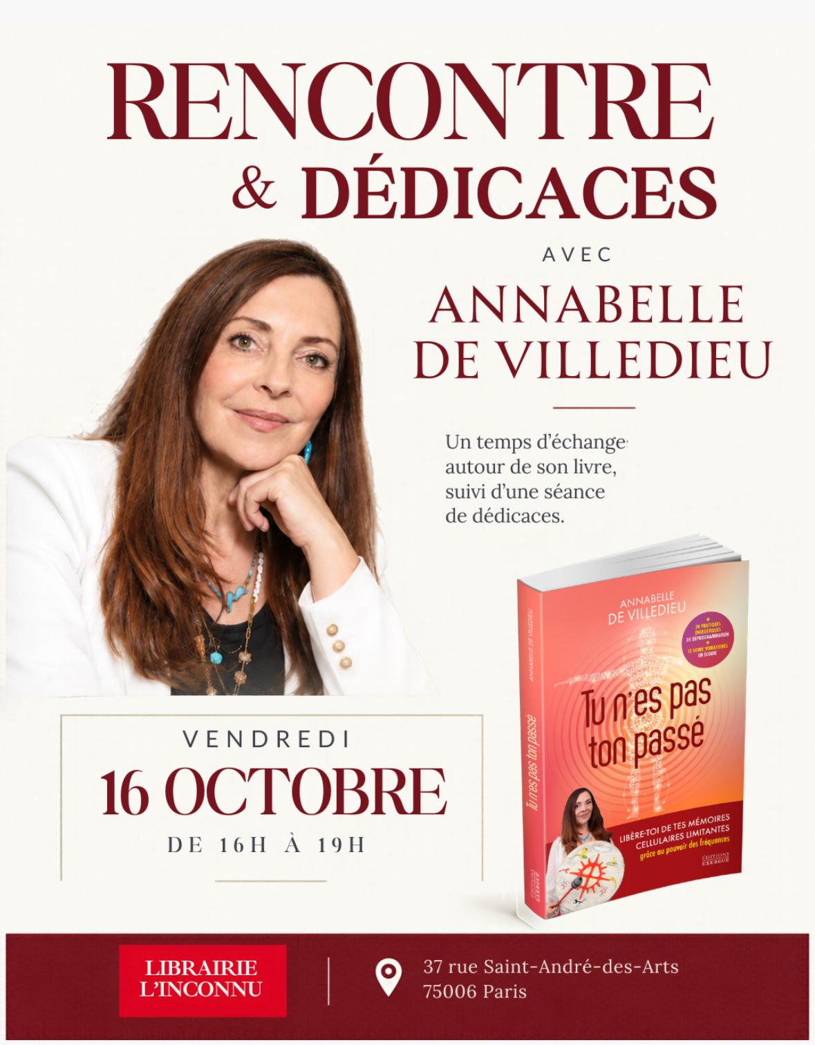 Affiche de Rencontre & dédicaces à Paris