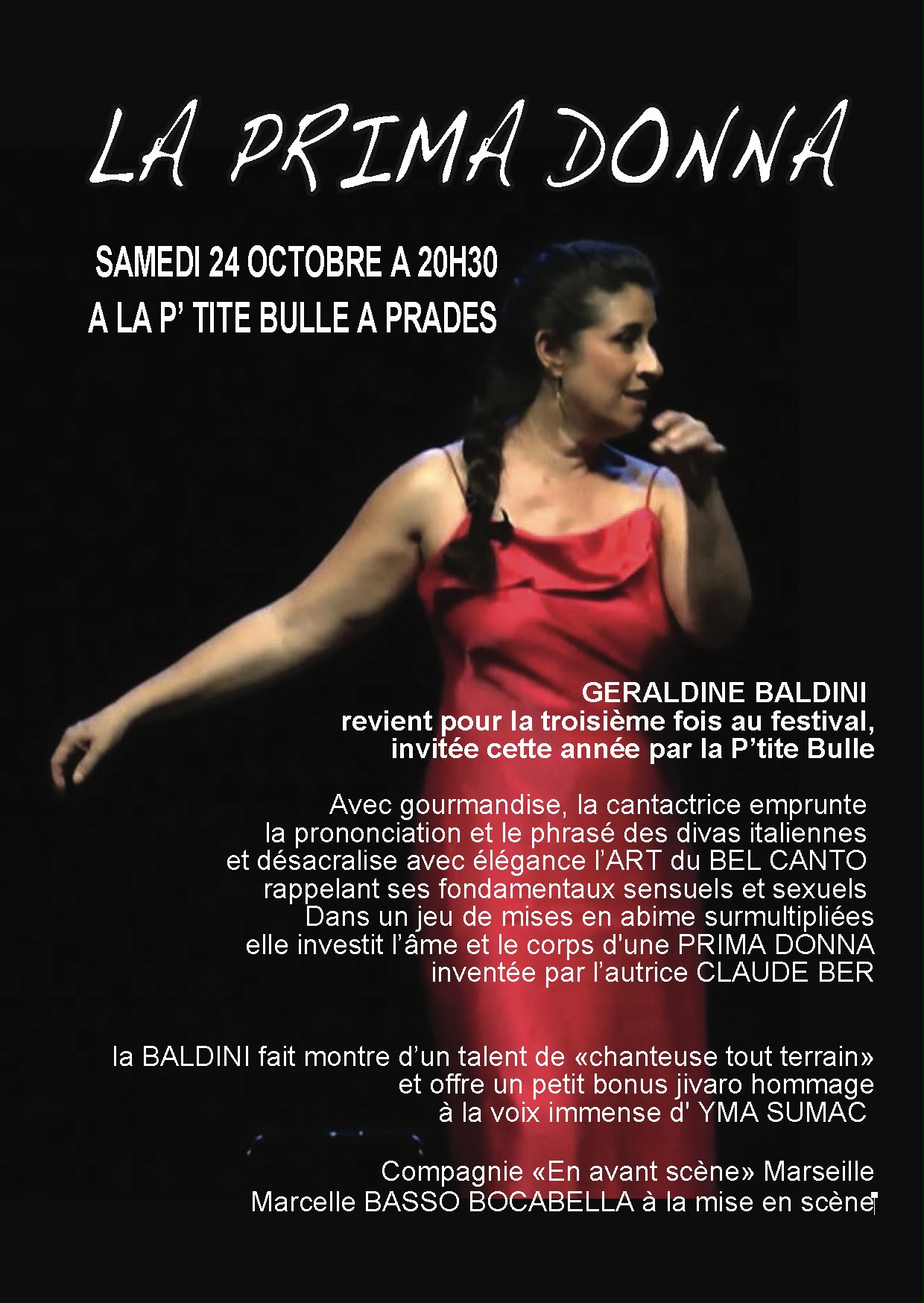 Affiche de La prima donna à Prades