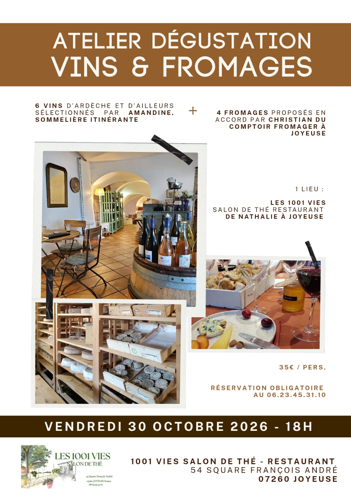 Affiche de Atelier dégustation vins et à Joyeuse