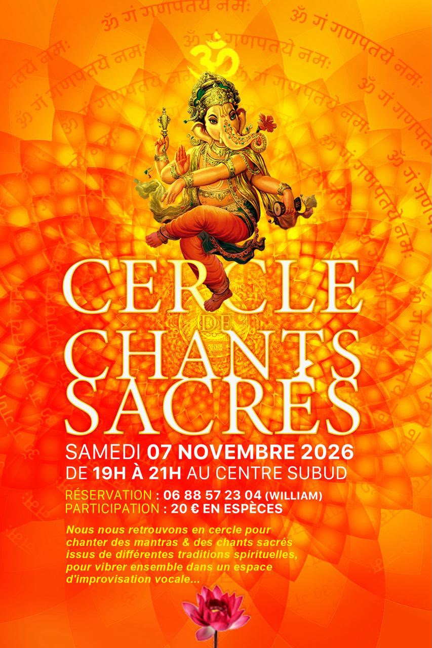 Affiche de Cercle de chants sacrés à Paris