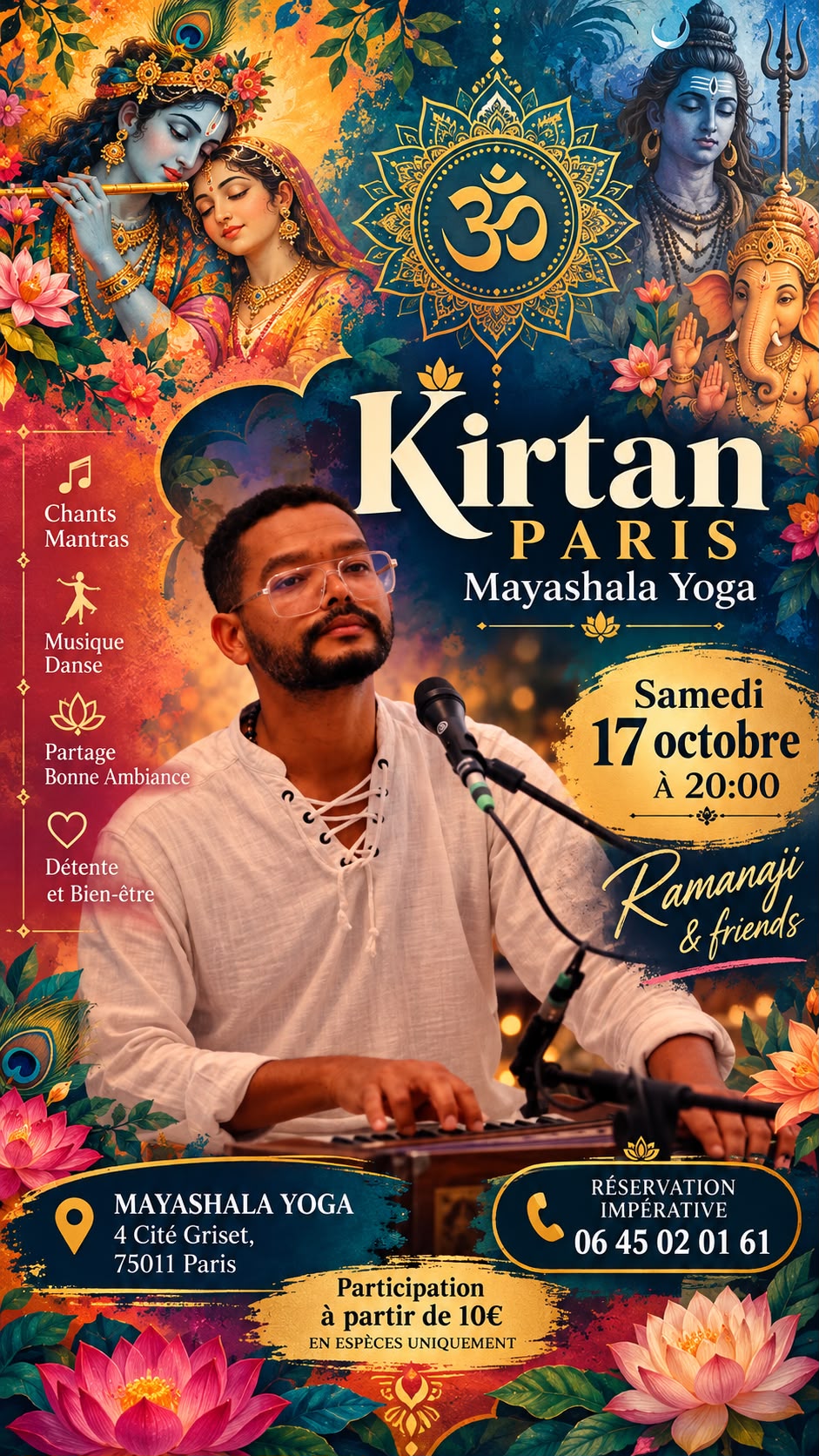 Affiche de Kirtan paris à Paris