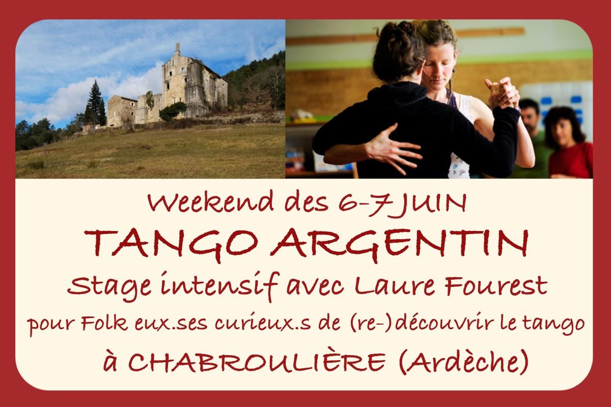 Affiche de Tango argentin stage intensif à Lablachère